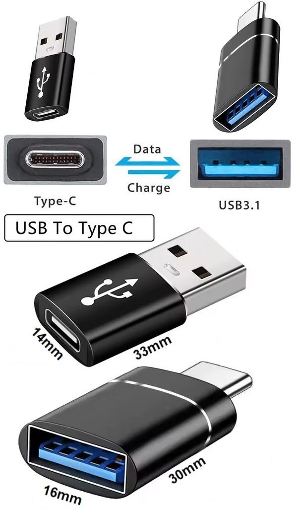 Adaptador USB A a USB C